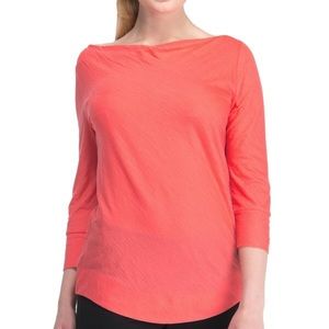 ICEBREAKER WILLOW BOAT NECK 3/4 SLEEVE SHIRT